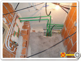 Instalación de fontanería.